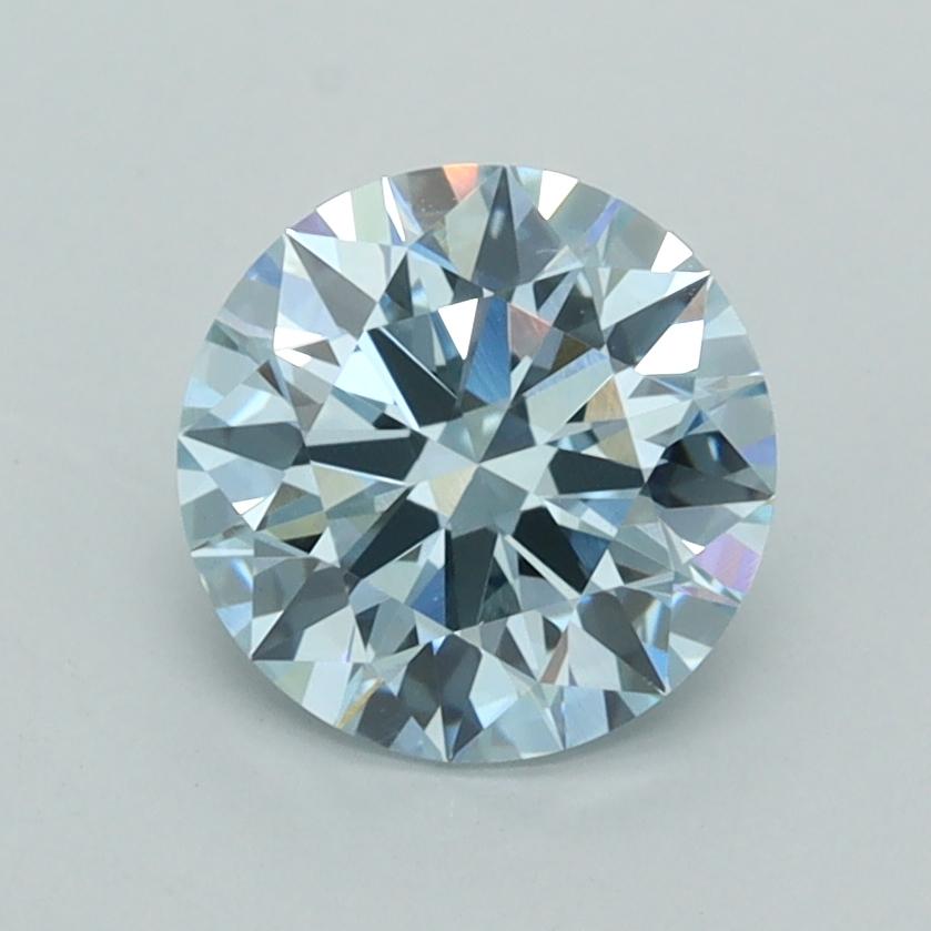 1.50 Ct. Fancy Intense Bluish Green Round Lab Grown Diamond