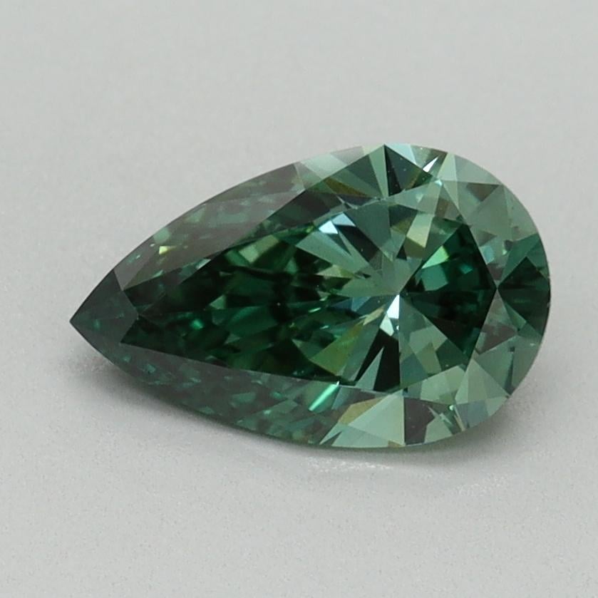 1.00 Ct. Fancy Vivid Green Pear Lab Grown Diamond