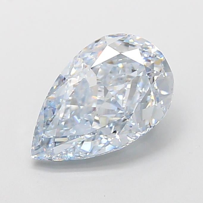 3.41 Ct. Fancy Light  Blue Pear Lab Grown Diamond