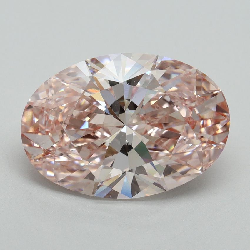 5.04 Ct. Fancy Intense Pink Oval Lab Grown Diamond