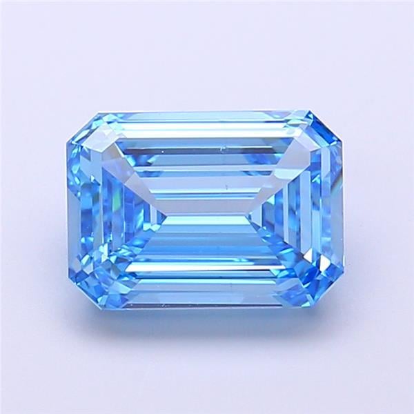 2.01 Ct. Fancy Vivid Blue Emerald Lab Grown Diamond