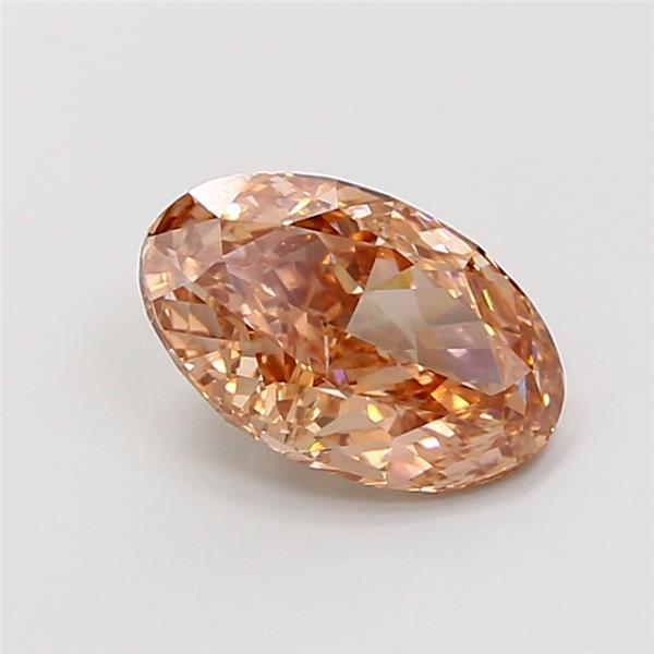 2.52 Ct. Fancy Light Brown Oval Lab Grown Diamond