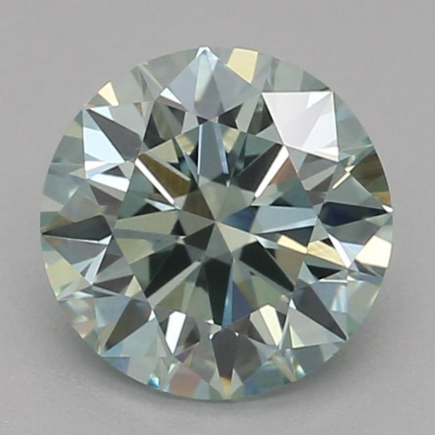 0.73 Ct. Fancy Vivid Green Round Lab Grown Diamond