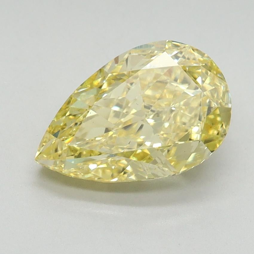 2.10 Ct. Fancy Intense Yellow Pear Lab Grown Diamond