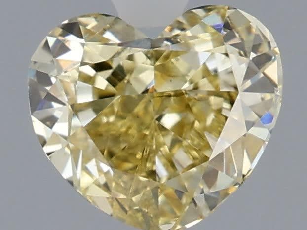 1.01 Ct. Fancy Yellow Heart Lab Grown Diamond