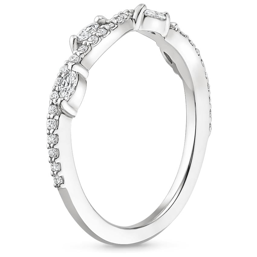 Platinum Luxe Winding Willow Diamond Ring (1/4 ct. tw.), large side view
