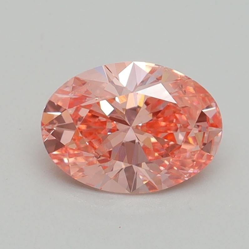 1.00 Ct. Fancy Vivid Pink Oval Lab Grown Diamond