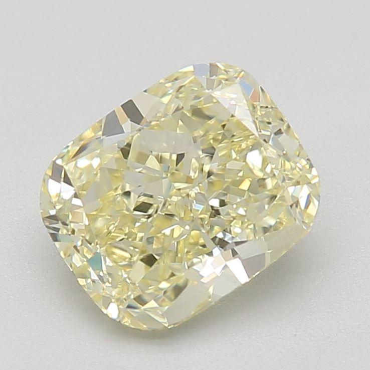 1.42 Ct. Fancy Light Yellow Cushion Diamond