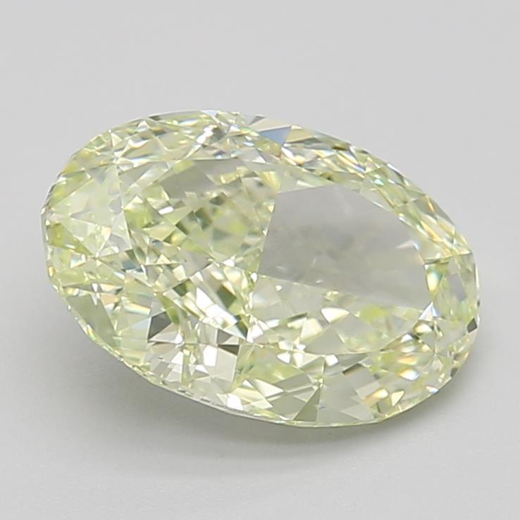 2.05 Ct. Fancy Yellowish Green Oval Lab Grown Diamond