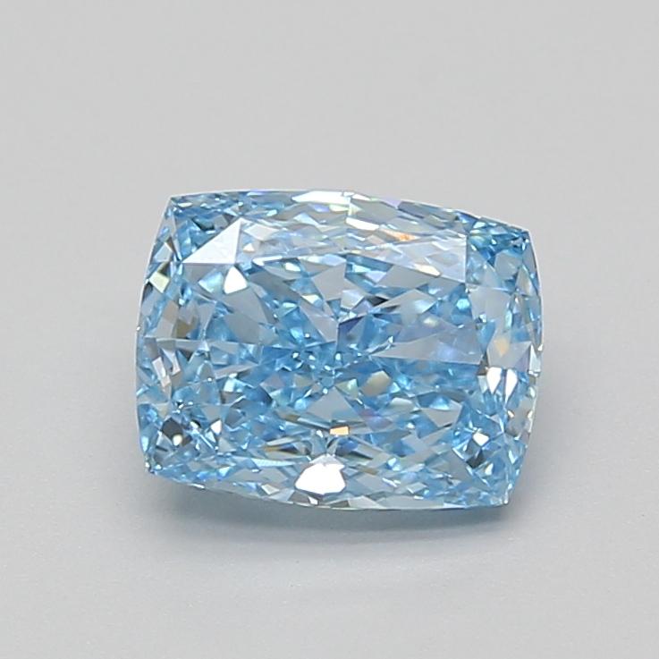 2.02 Ct. Fancy Vivid Blue Cushion Lab Grown Diamond