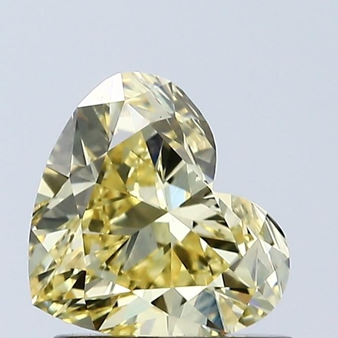 1.00 Ct. Fancy Intense Yellow Heart Lab Grown Diamond