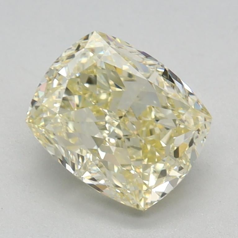 1.26 Ct. Fancy Light Yellow Cushion Lab Grown Diamond