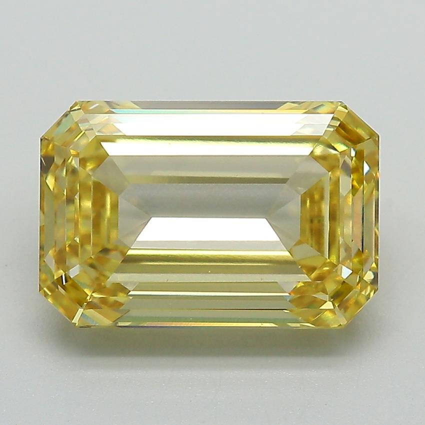 5.01 Ct. Fancy Intense Yellow Emerald Lab Grown Diamond