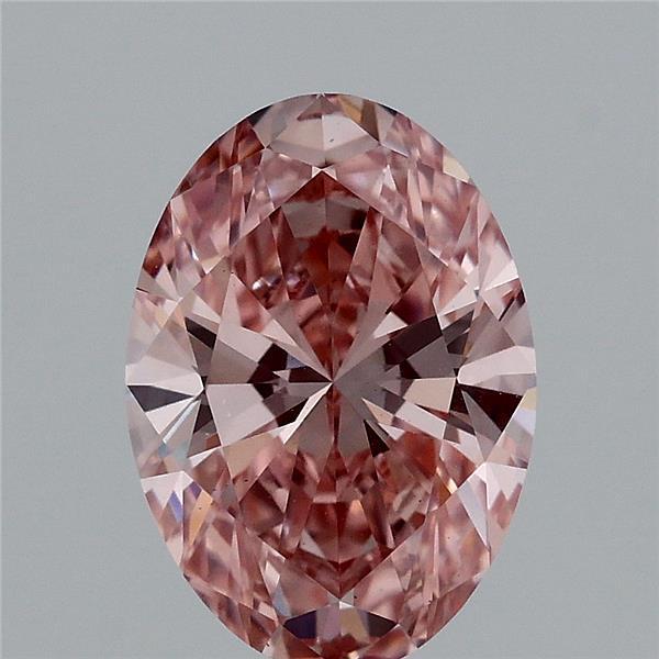 2.02 Ct. Fancy Vivid Pink Oval Lab Grown Diamond