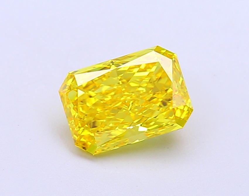1.54 Ct. Fancy Vivid Yellow Radiant Lab Grown Diamond
