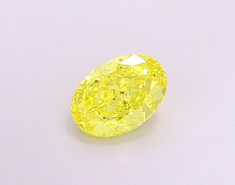 1.45 Ct. Fancy Vivid  Yellow Oval Lab Grown Diamond