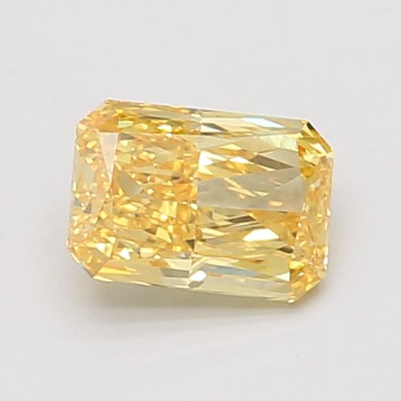 0.79 Ct. Fancy Vivid Yellow Radiant Lab Grown Diamond