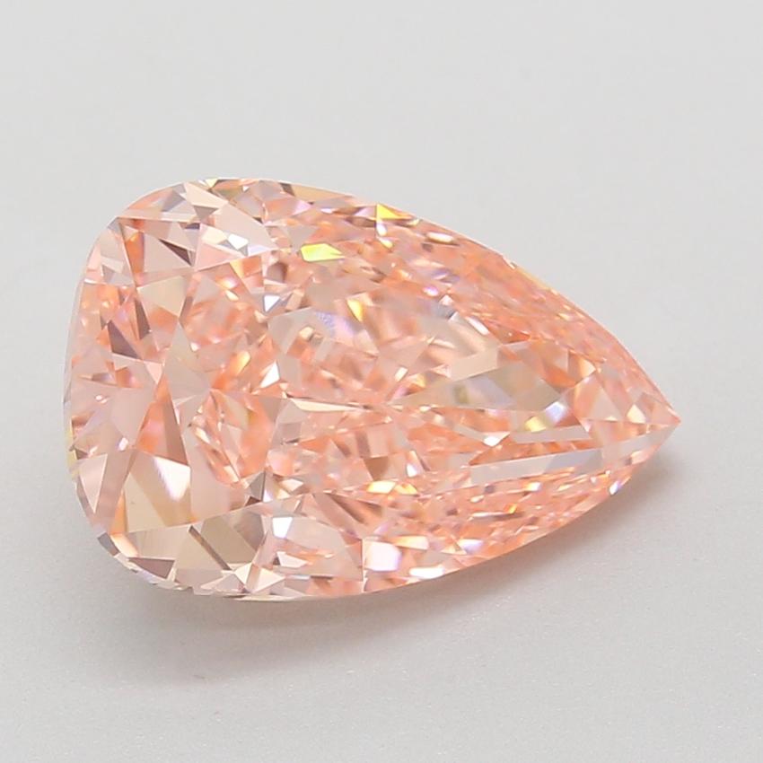 5.09 Ct. Fancy Vivid Pink Pear Lab Grown Diamond