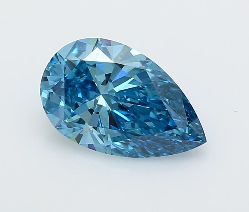 2.04 Ct. Fancy Vivid  Blue Pear Lab Grown Diamond