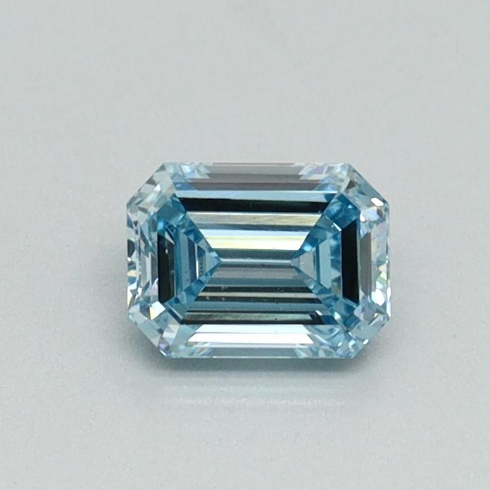 0.43 Ct. Fancy Intense Blue Emerald Lab Grown Diamond