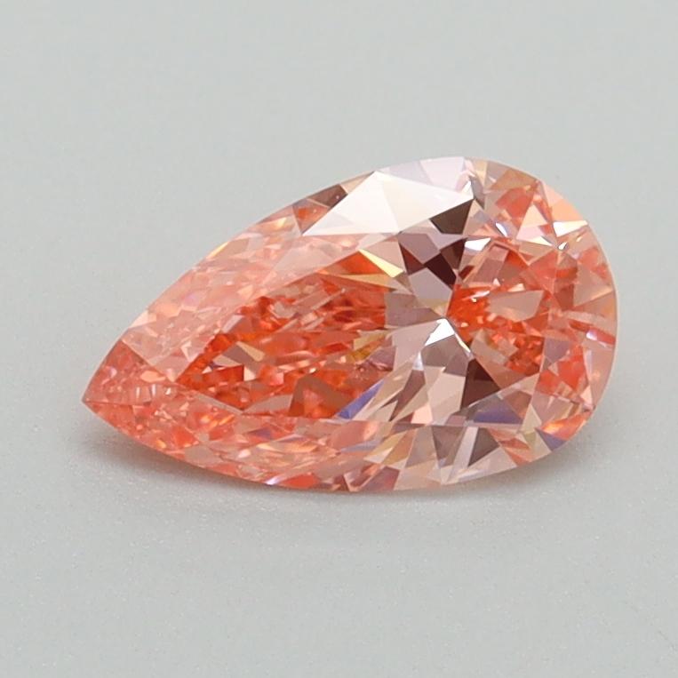 0.71 Ct. Fancy Vivid Pink Pear Lab Grown Diamond