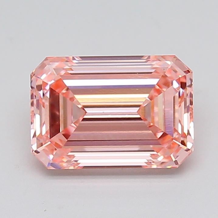 3.05 Ct. Fancy Vivid  Pink Emerald Lab Grown Diamond
