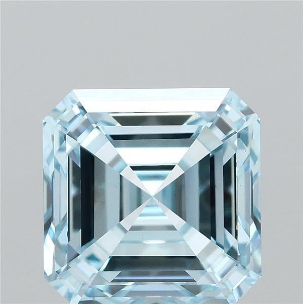 3.03 Ct. Fancy Intense  Blue Asscher Lab Grown Diamond