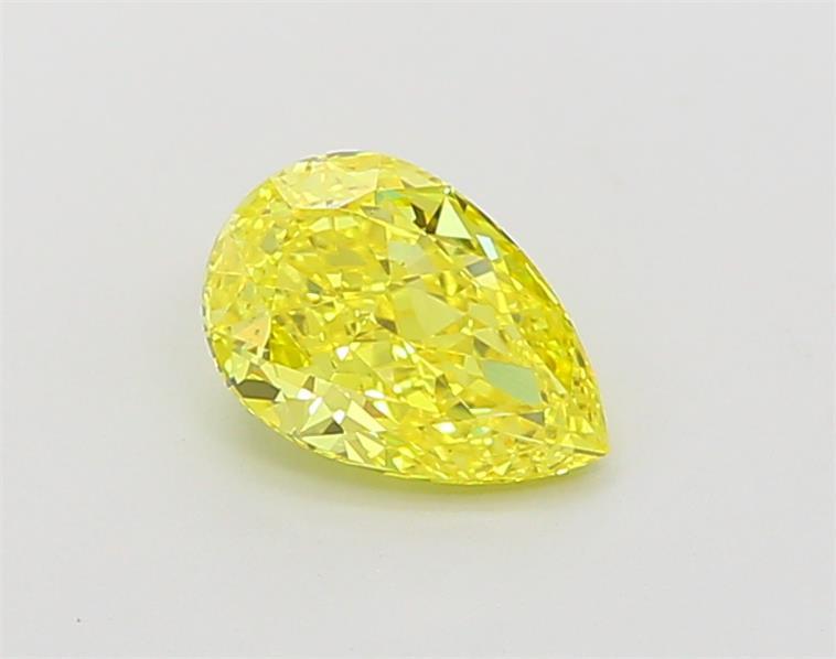 1.01 Ct. Fancy Vivid  Yellow Pear Lab Grown Diamond