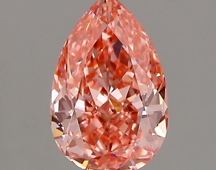 1.24 Ct. Fancy Vivid Pink Pear Lab Grown Diamond