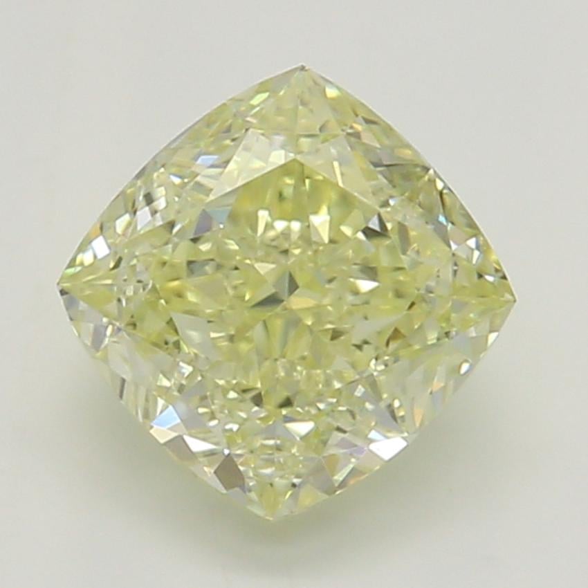 0.73 Ct. Fancy Light Yellow Cushion Diamond
