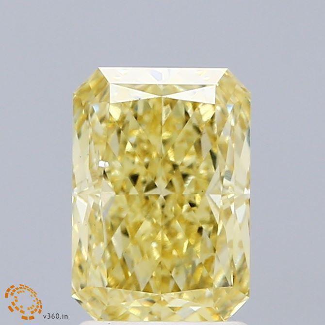 2.08 Ct. Fancy Intense Yellow Radiant Lab Grown Diamond