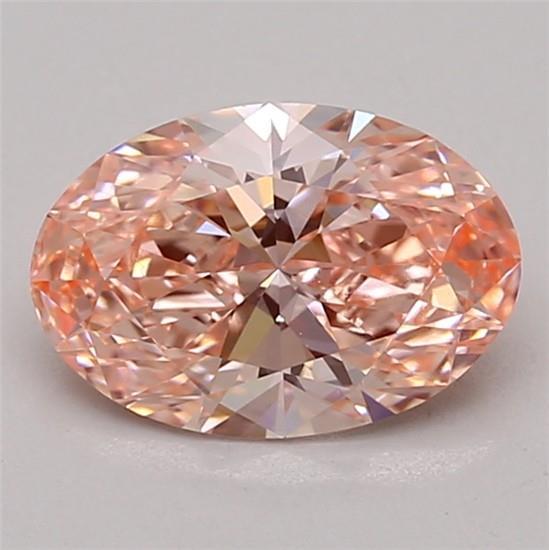 1.24 Ct. Fancy Vivid Pink Oval Lab Grown Diamond