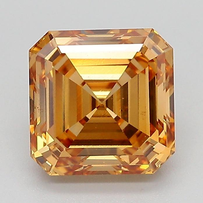 2.07 Ct. Fancy Light  Brown Asscher Lab Grown Diamond