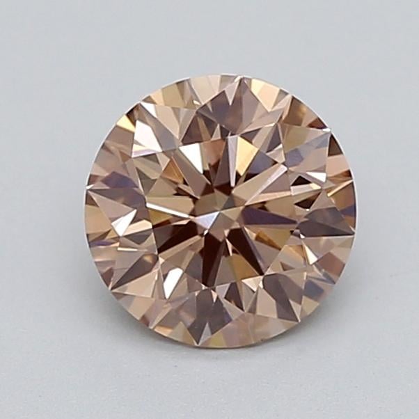 1.04 Ct. Light  Brown Round Lab Grown Diamond