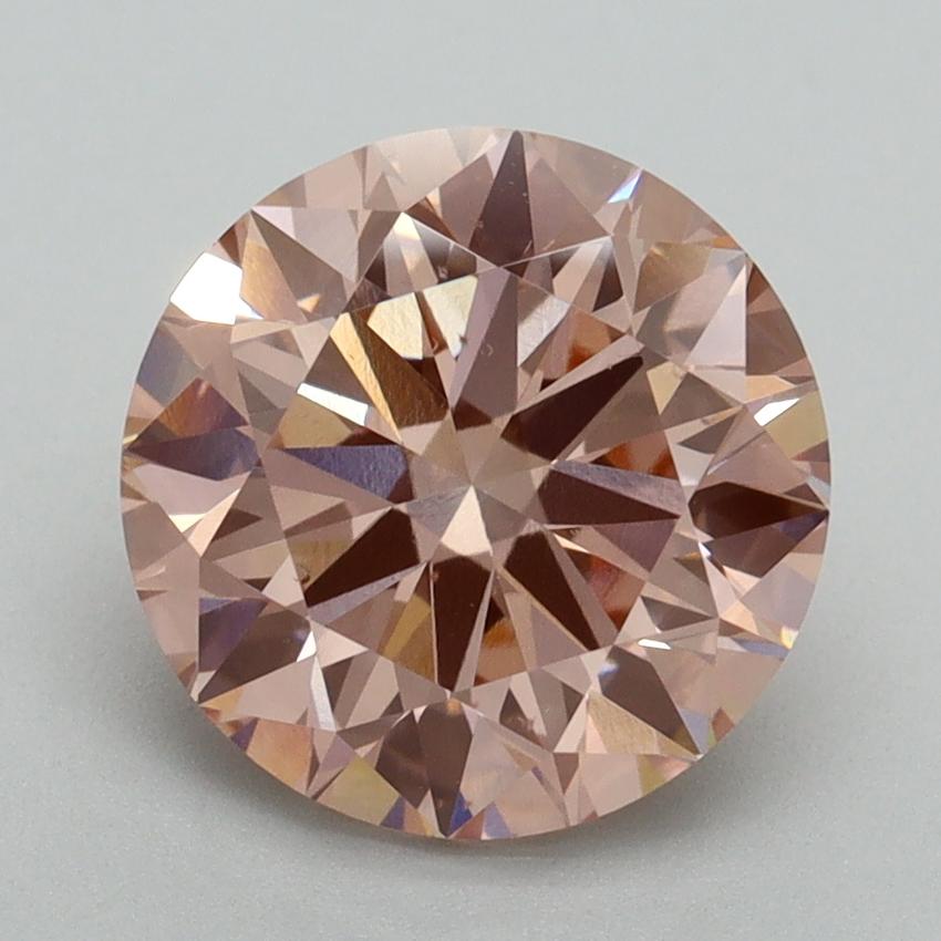 3.01 Ct. Fancy Intense Pink Round Lab Grown Diamond