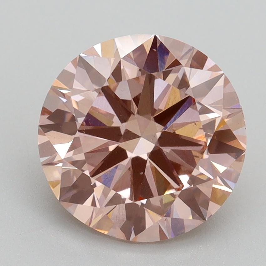3.00 Ct. Fancy Intense Pink Round Lab Grown Diamond