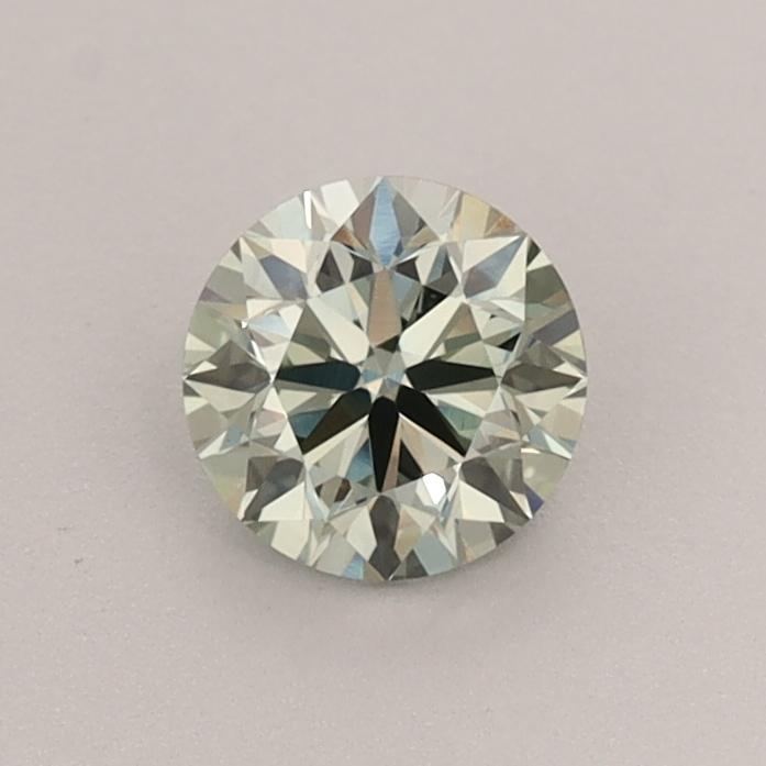 0.55 Ct. Fancy Vivid  Green Round Lab Grown Diamond