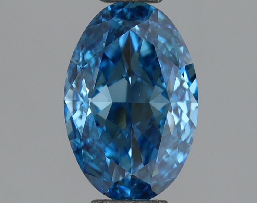 1.18 Ct. Fancy Vivid Blue Oval Lab Grown Diamond