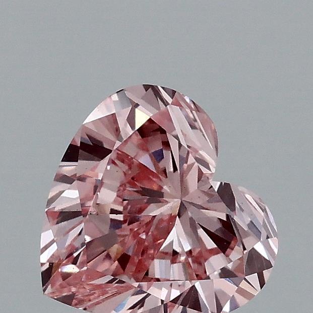 1.00 Ct. Fancy Intense Pink Heart Lab Grown Diamond