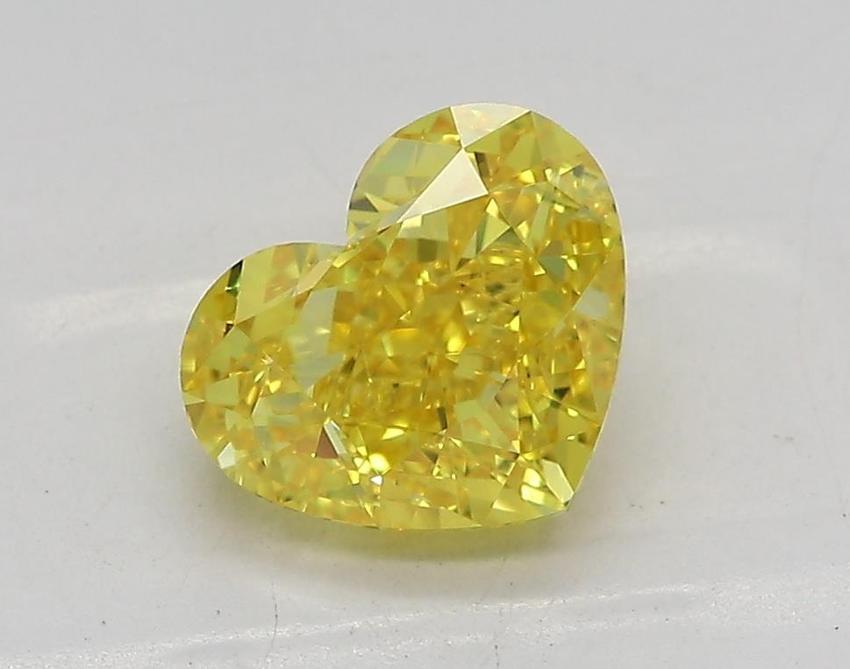 1.6 Ct. Fancy Vivid Yellow Heart Lab Grown Diamond
