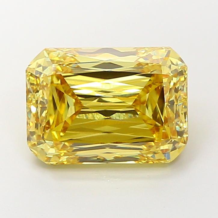6.53 Ct. Fancy Intense Yellow Radiant Lab Grown Diamond