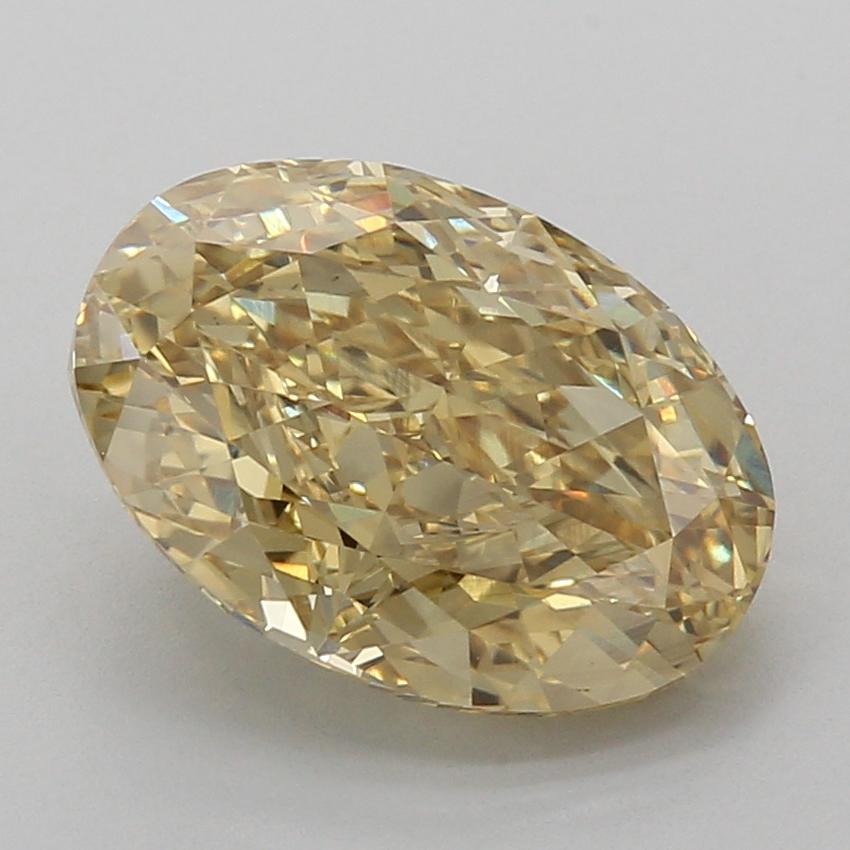 5.02 Ct. Fancy Intense Yellow Oval Lab Grown Diamond