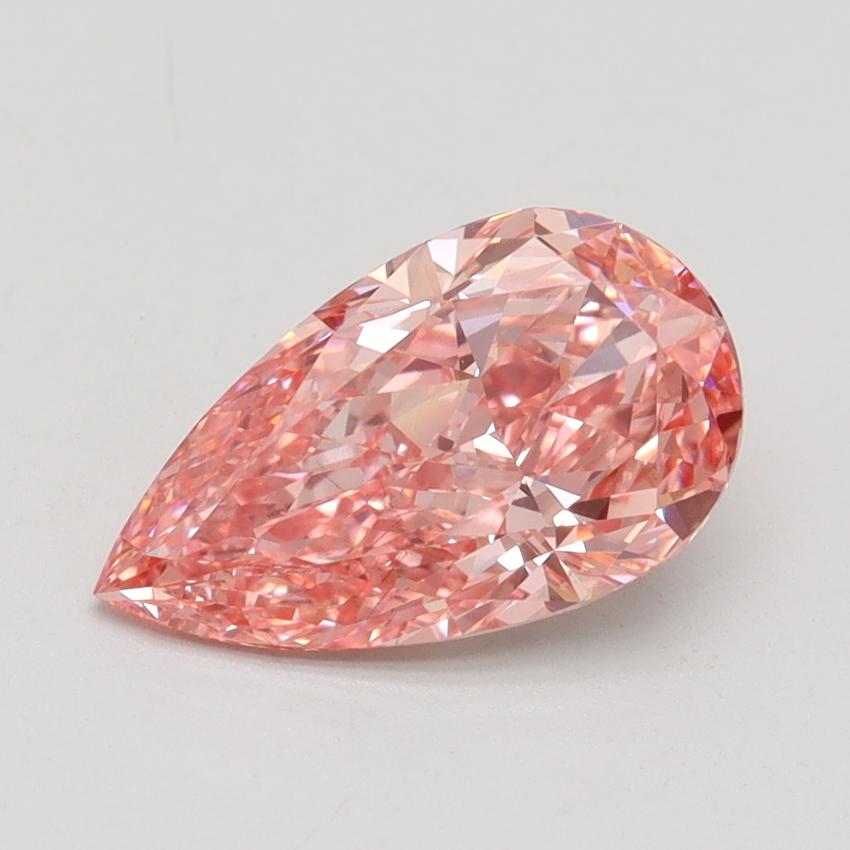 2.02 Ct. Fancy Vivid Pink Pear Lab Grown Diamond