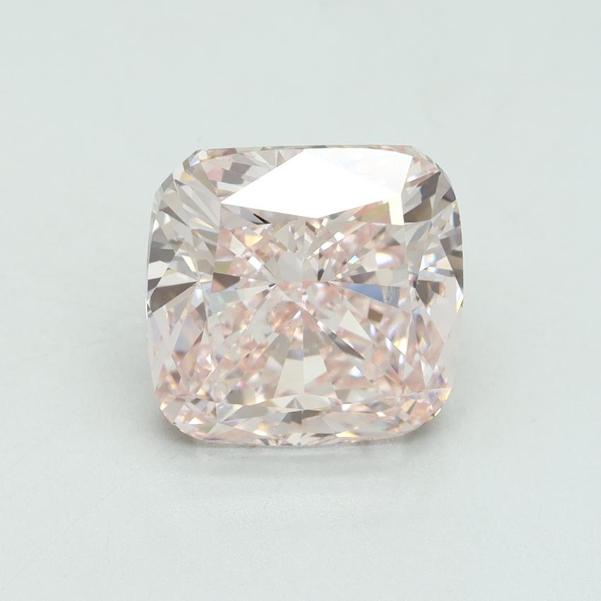 5.07 Ct. Fancy Intense Pink Cushion Lab Grown Diamond