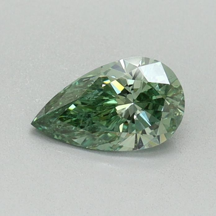0.40 Ct. Fancy Vivid Green Pear Lab Grown Diamond