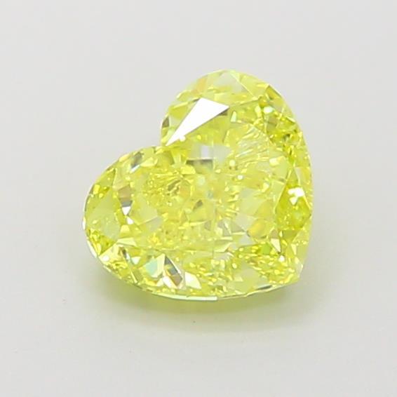 1.10 Ct. Fancy Vivid Yellow Heart Lab Grown Diamond