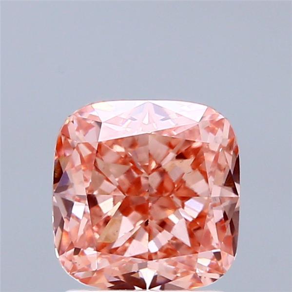 2.02 Ct. Fancy Vivid  Pink Cushion Lab Grown Diamond