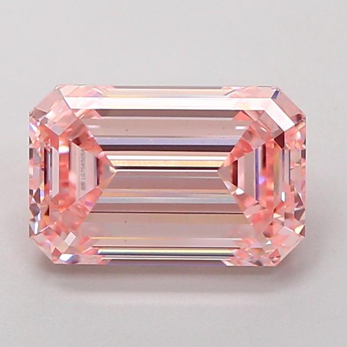 3.02 Ct. Fancy Intense Pink Emerald Lab Grown Diamond