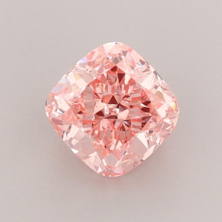 1.68 Ct. Fancy Vivid Pink Cushion Lab Grown Diamond