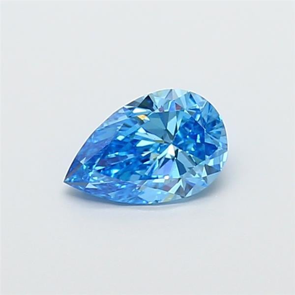 0.99 Ct. Fancy Vivid Blue Pear Lab Grown Diamond